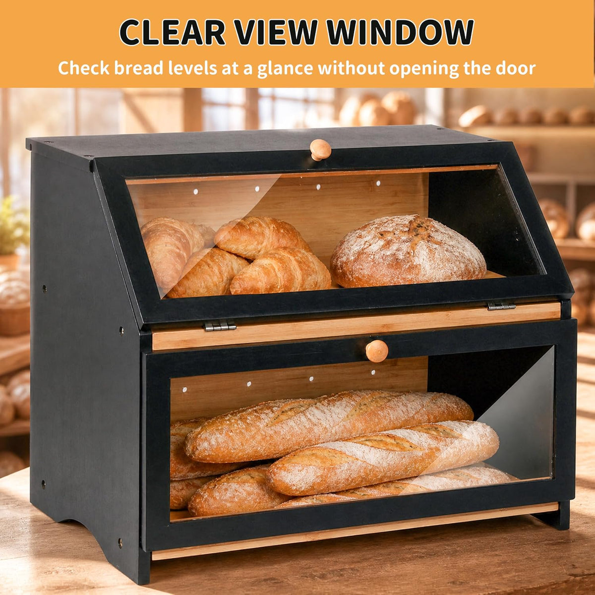 BakeNook Double Bread Box