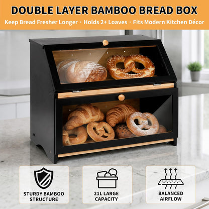 BakeNook Double Bread Box